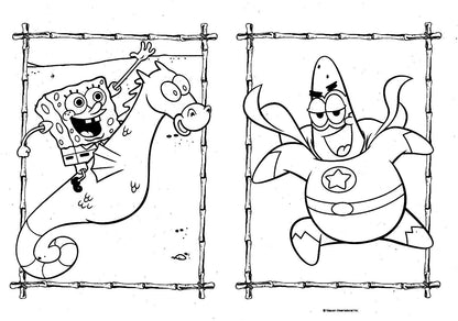 SpongeBob - Oh, Buoy! - Jumbo Coloring & Activity Book + Award Stickers
