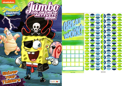 SpongeBob - Shiver Your Timbers - Jumbo Coloring & Activity Book + Award Sticker