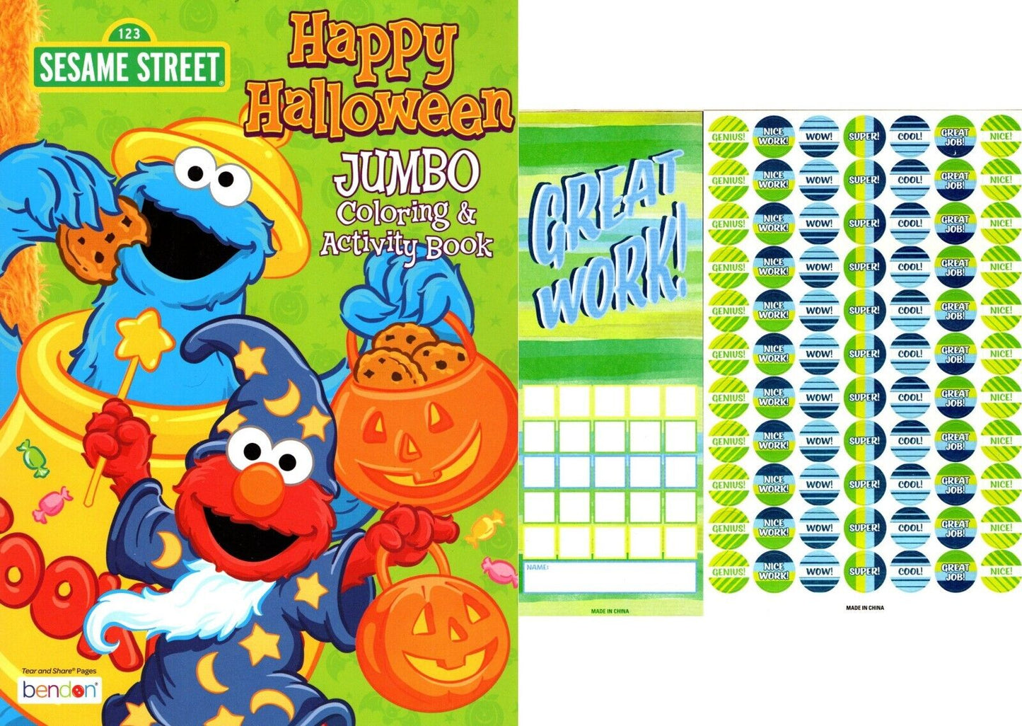 Sesame Street - Happy Halloween - Halloween Jumbo Coloring & Activity Book