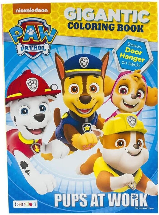 PAW PATROL Pups at Work - Gigantic Coloring & Activity Book Bundle