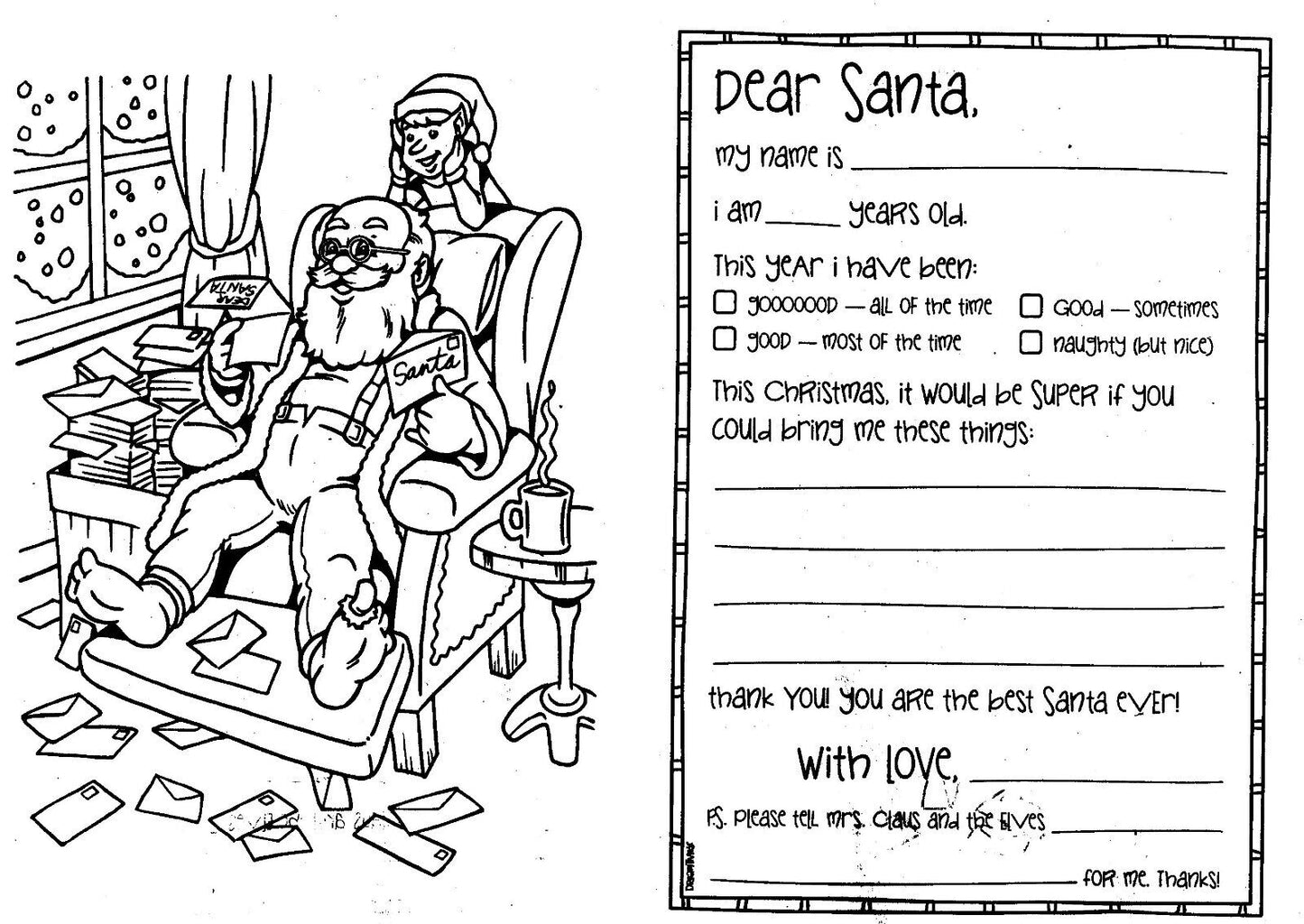 Christmas Holiday - Coloring and Activity Book ~ Merry, Merry Christmas