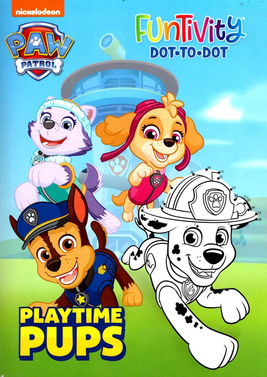 Paw Patrol Funtivity Dot-to-Dot - Play Time Pups - Coloring & Activity Book