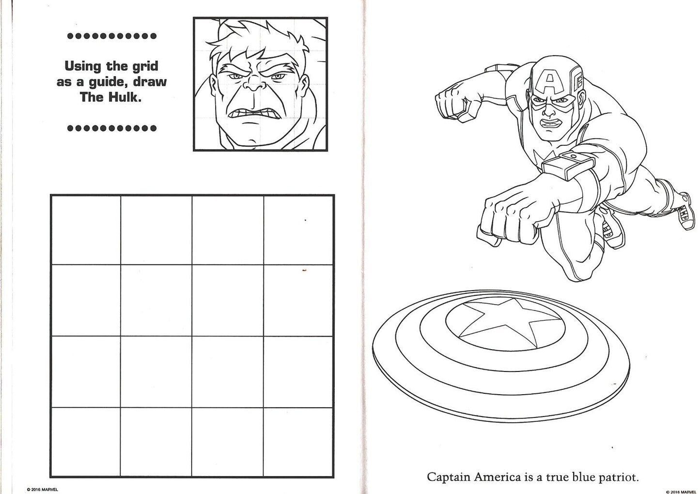 Marvel Avengers - Stars and Stripes - Jumbo Coloring & Activity Book