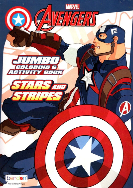 Marvel Avengers - Stars and Stripes - Jumbo Coloring & Activity Book