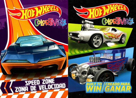 Colortivity Hot Wheels - Speed Zone & Built to Win - Coloring & Activity Book