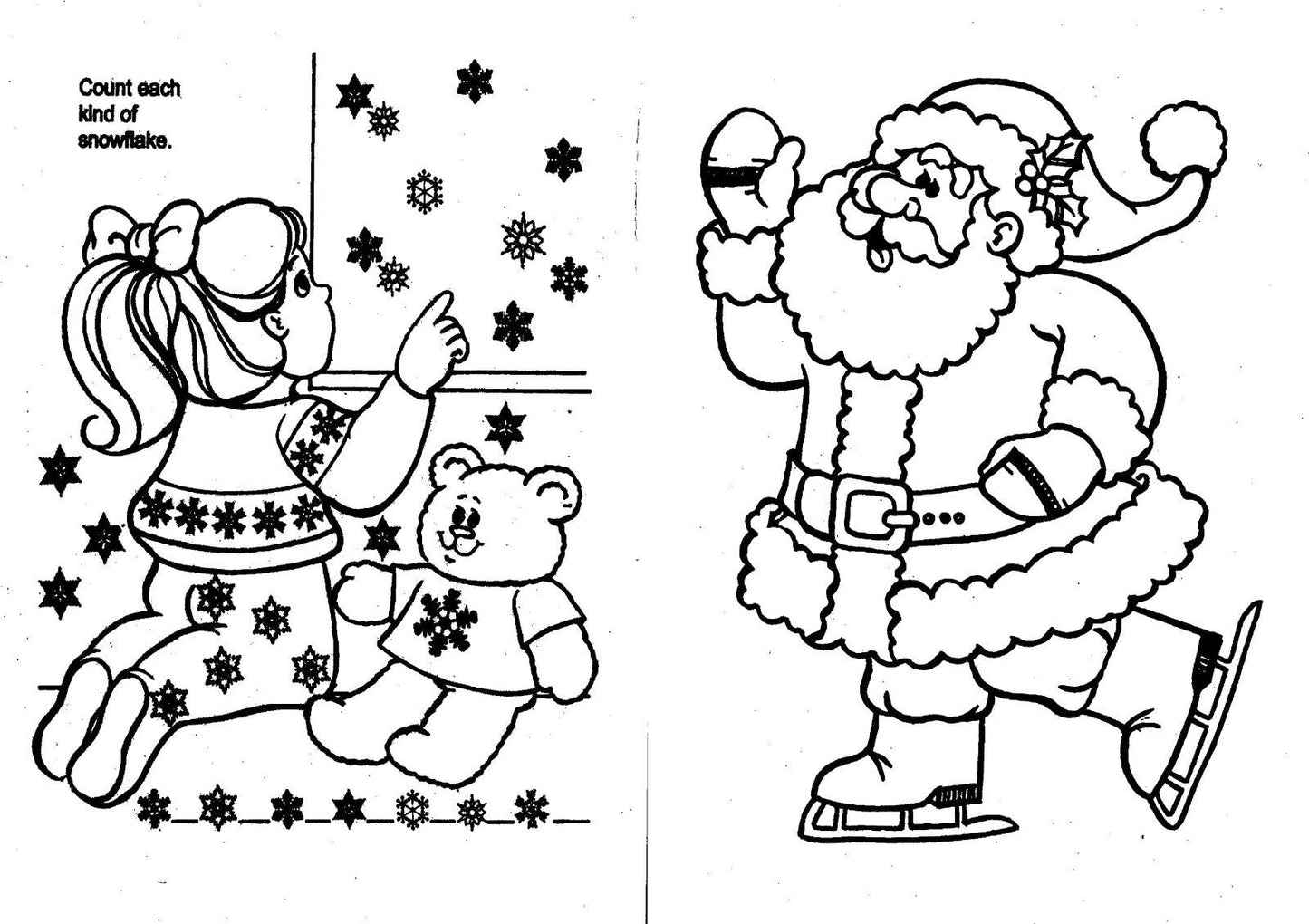 Christmas Holiday - Jumbo Coloring & Activity Book (Set of 2 Books)