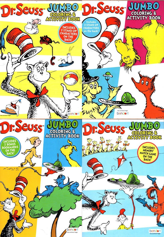 Dr. Seuss - Coloring & Activity Book (Set of 4 Books)