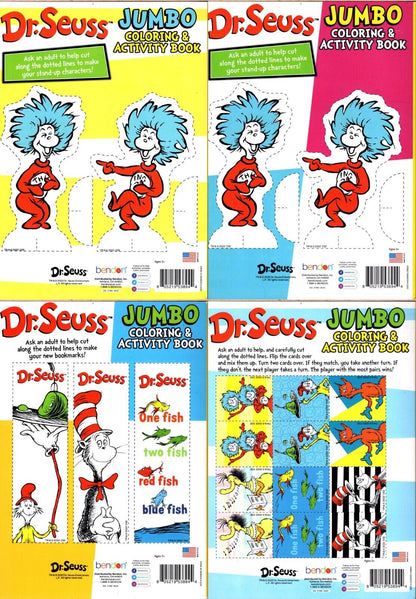 Dr. Seuss - Coloring & Activity Book (Set of 4 Books)