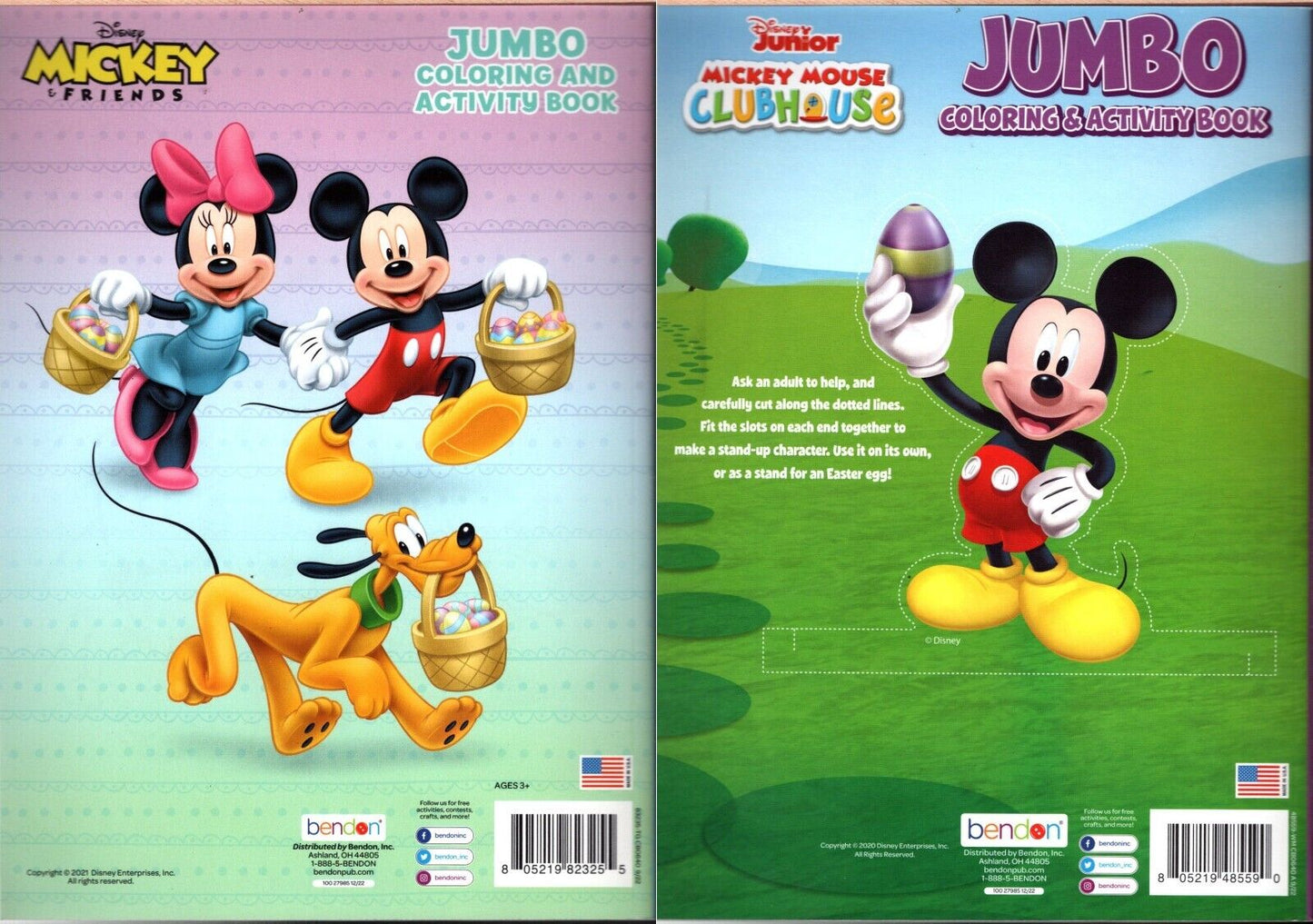 Disney Mickey Friends - Jumbo Coloring & Activity Book - Swing into Spring Set