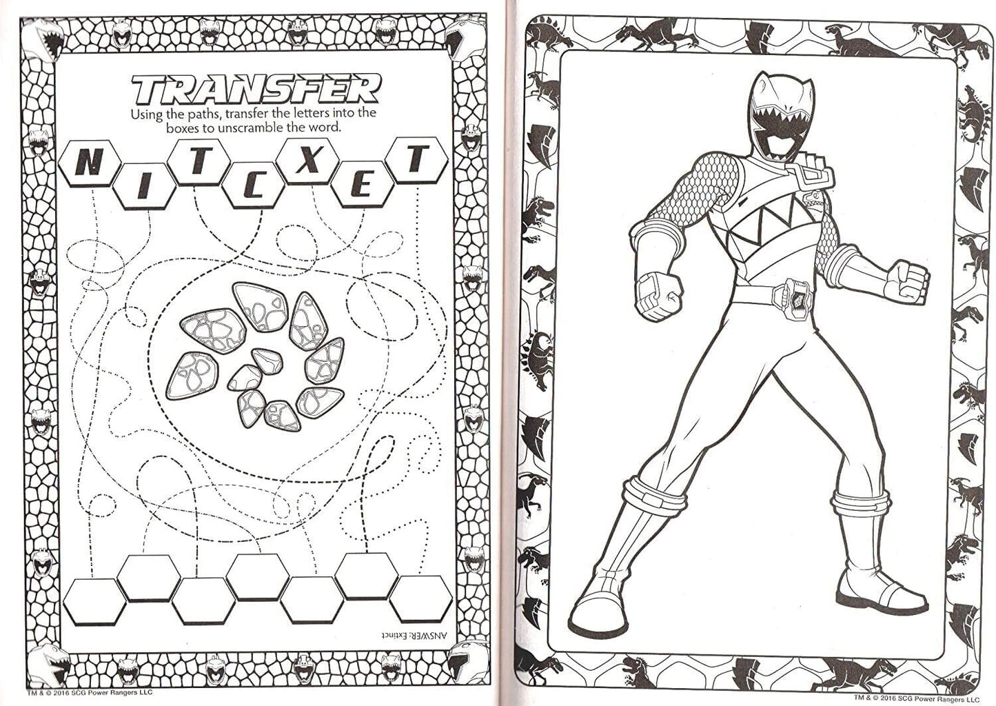 Power Rangers Dino Charge Jumbo Coloring & Activity Book - v2