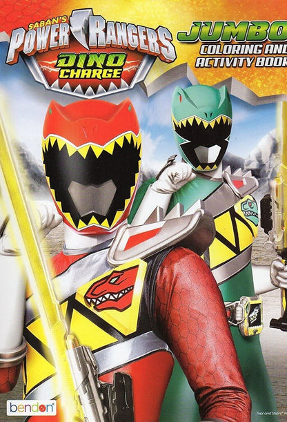 Power Rangers Dino Charge Jumbo Coloring & Activity Book - v2