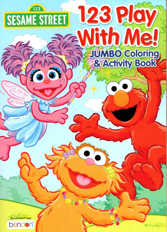 Sesame Street - 123 Play With Me! - Jumbo Coloring & Activity Book