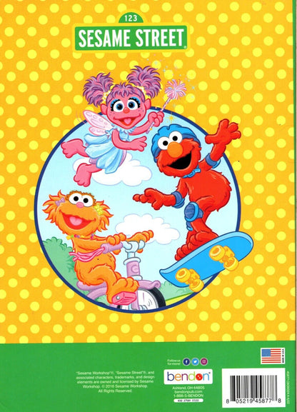 Sesame Street - 123 Play With Me! - Jumbo Coloring & Activity Book