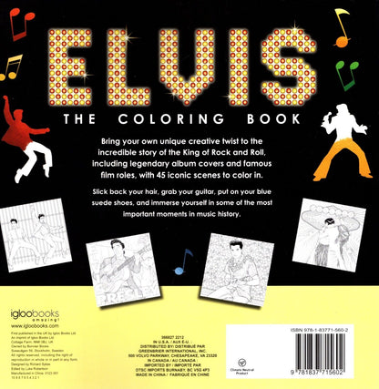Elvis - The Coloring Book for Adults