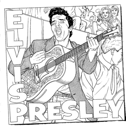 Elvis - The Coloring Book for Adults