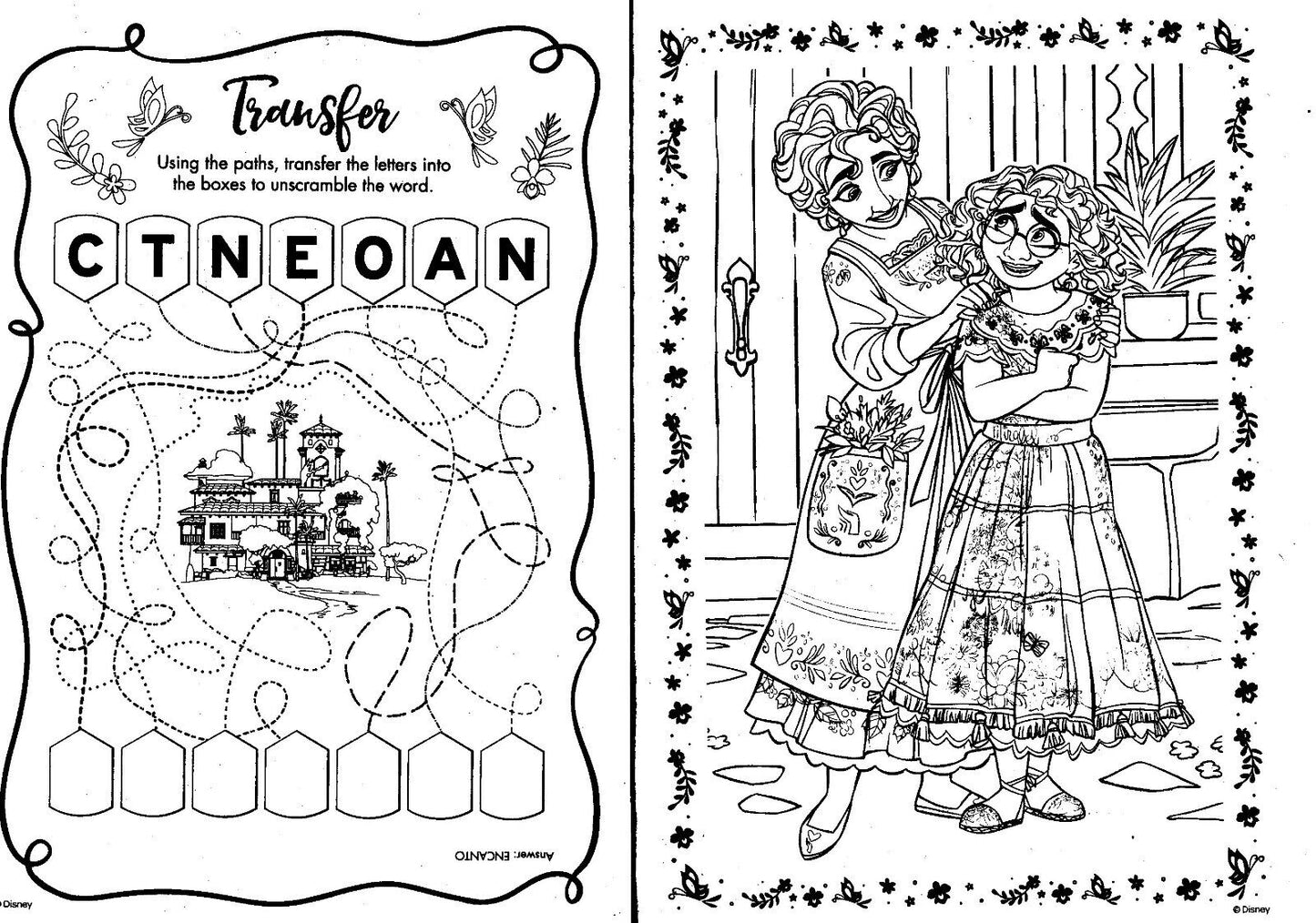 Disney Encanto - Jumbo Coloring & Activity Book Book 80 pages (Set of 2 Books)
