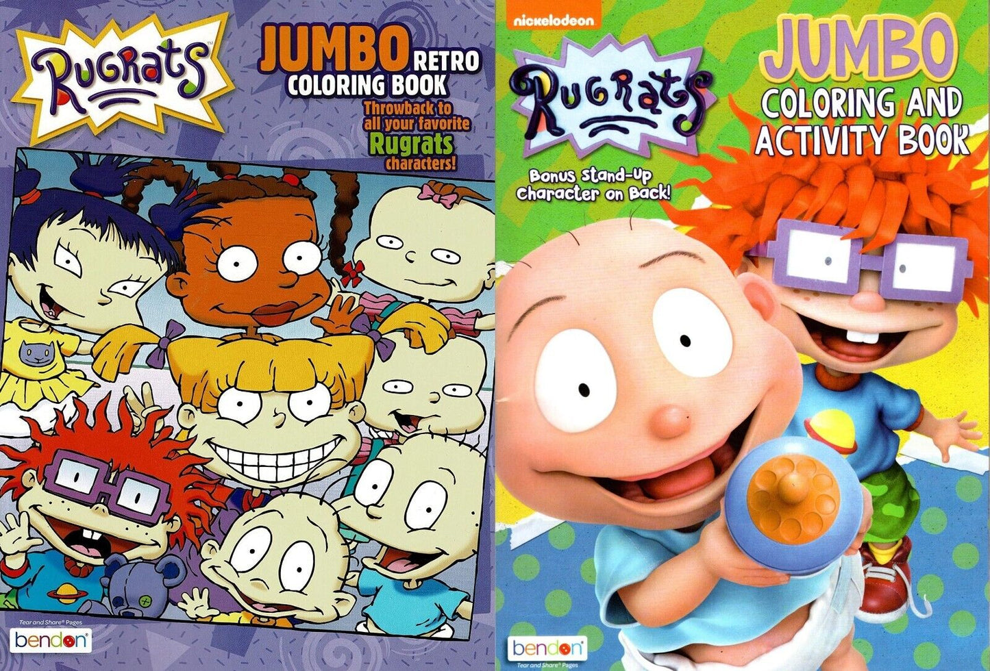 Rugrats - Jumbo Retro Coloring & Activity Book (Set of 2 Books)