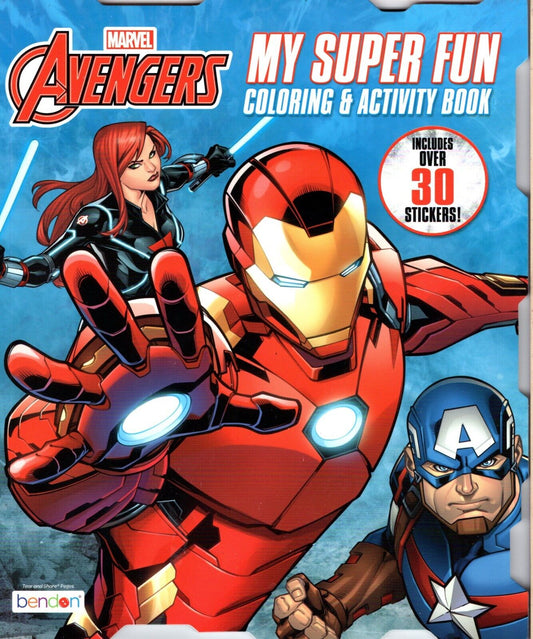 Marvel Avengers - My super Fun - Coloring & Activity Book Includes 30 Stickers