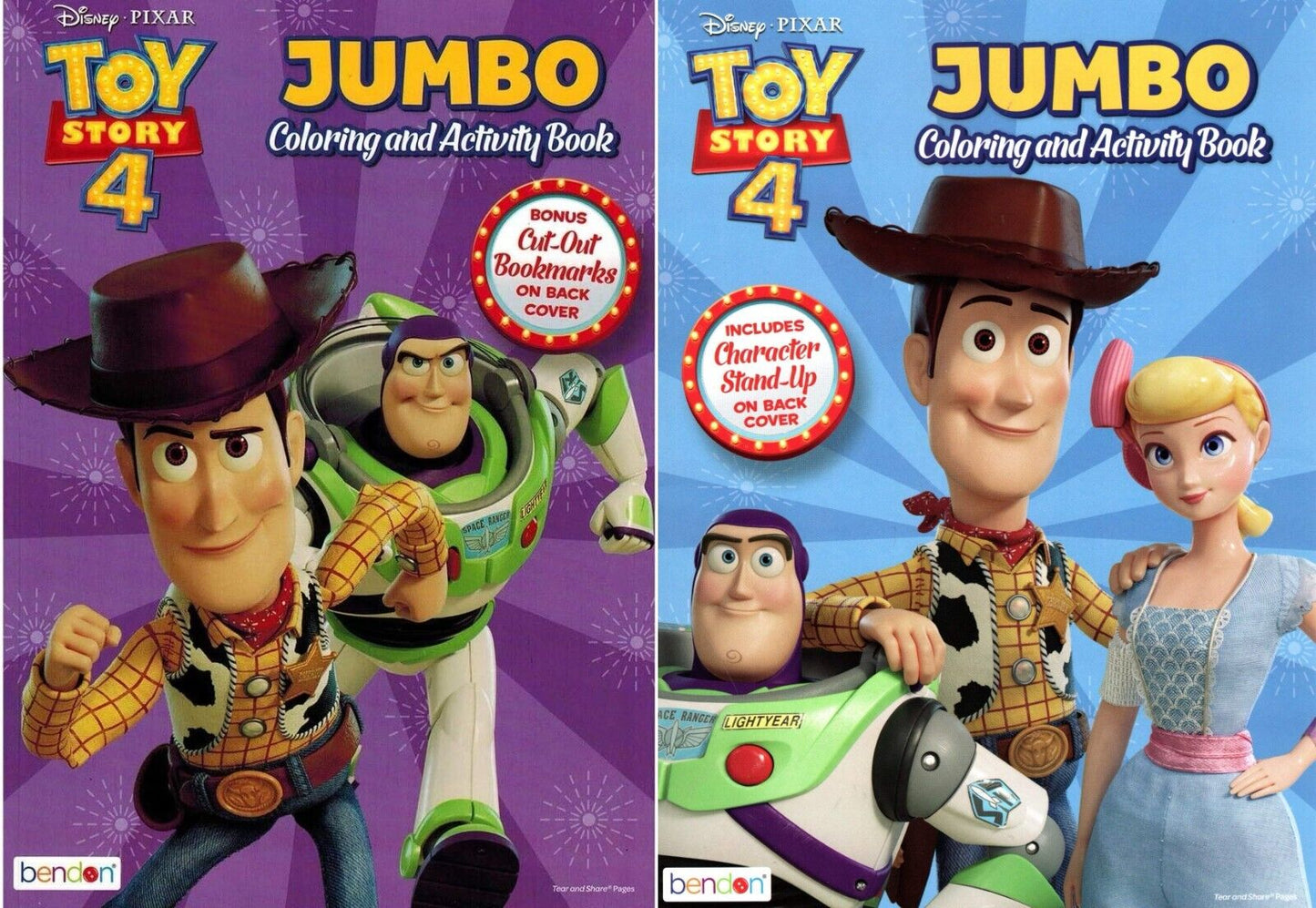 Toy Story 4 - Jumbo Coloring & Activity Book (Set of 2 Books) v2