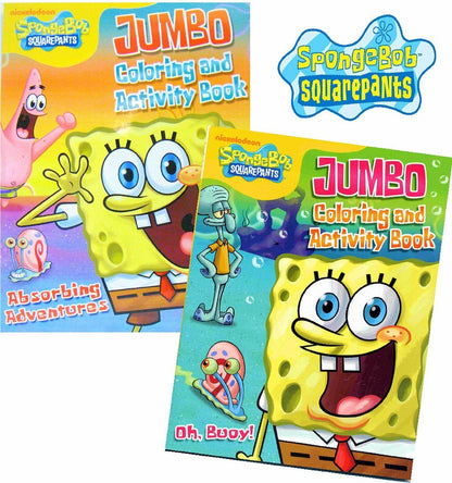 SpongeBob SquarePants Jumbo Coloring & Activity Book 2-Pack
