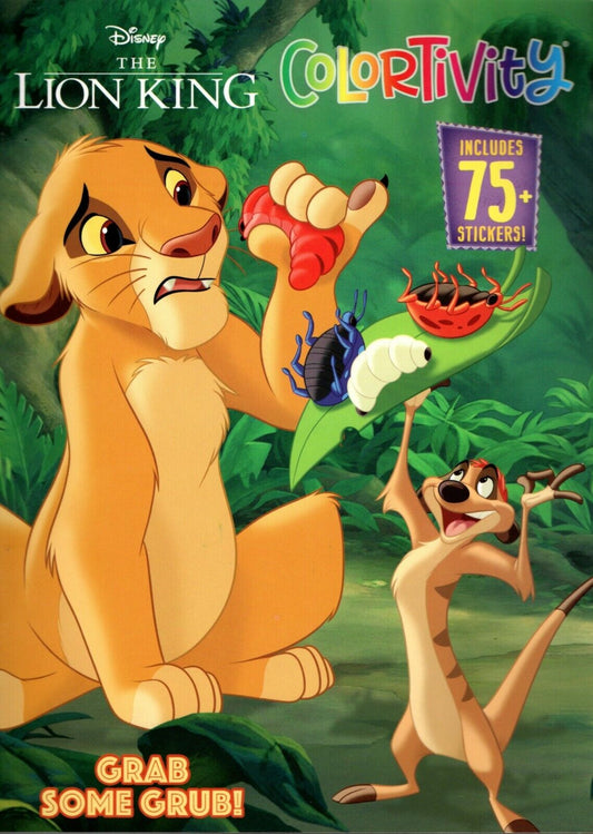 Colortivity Disney The Lion King - Grab Some Grub Coloring & Activity Book - Inc