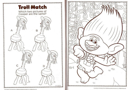 Trolls - Jumbo Coloring & Activity Book (Set of 2 Books)