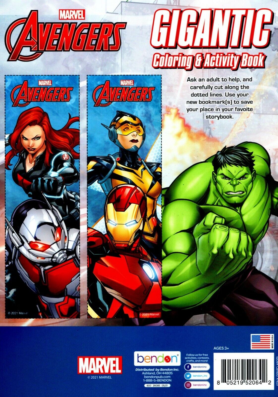 Marvel Avengers - Gigantic Coloring & Activity Book - Bonus Stand-Up