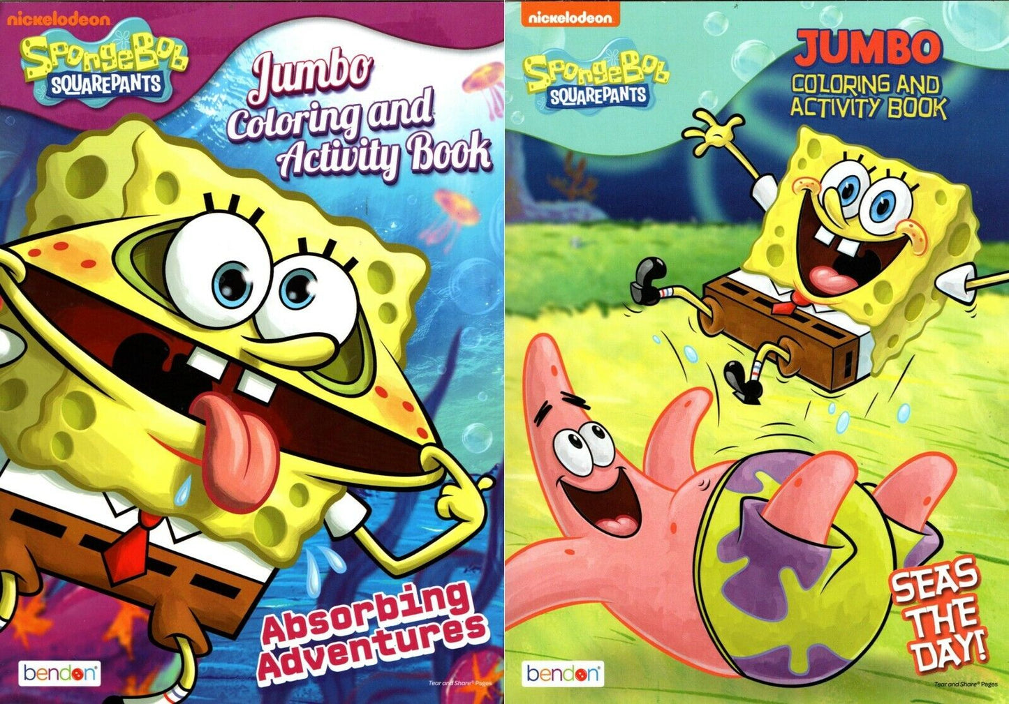 SpongeBob Seas the Day & Absorbing Adventures - Jumbo Coloring & Activity Book