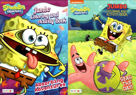 SpongeBob Seas the Day & Absorbing Adventures - Jumbo Coloring & Activity Book