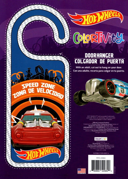 Hot Wheels - Speed Zone - Coloring & Activity Book 80 pages + Award Stickers