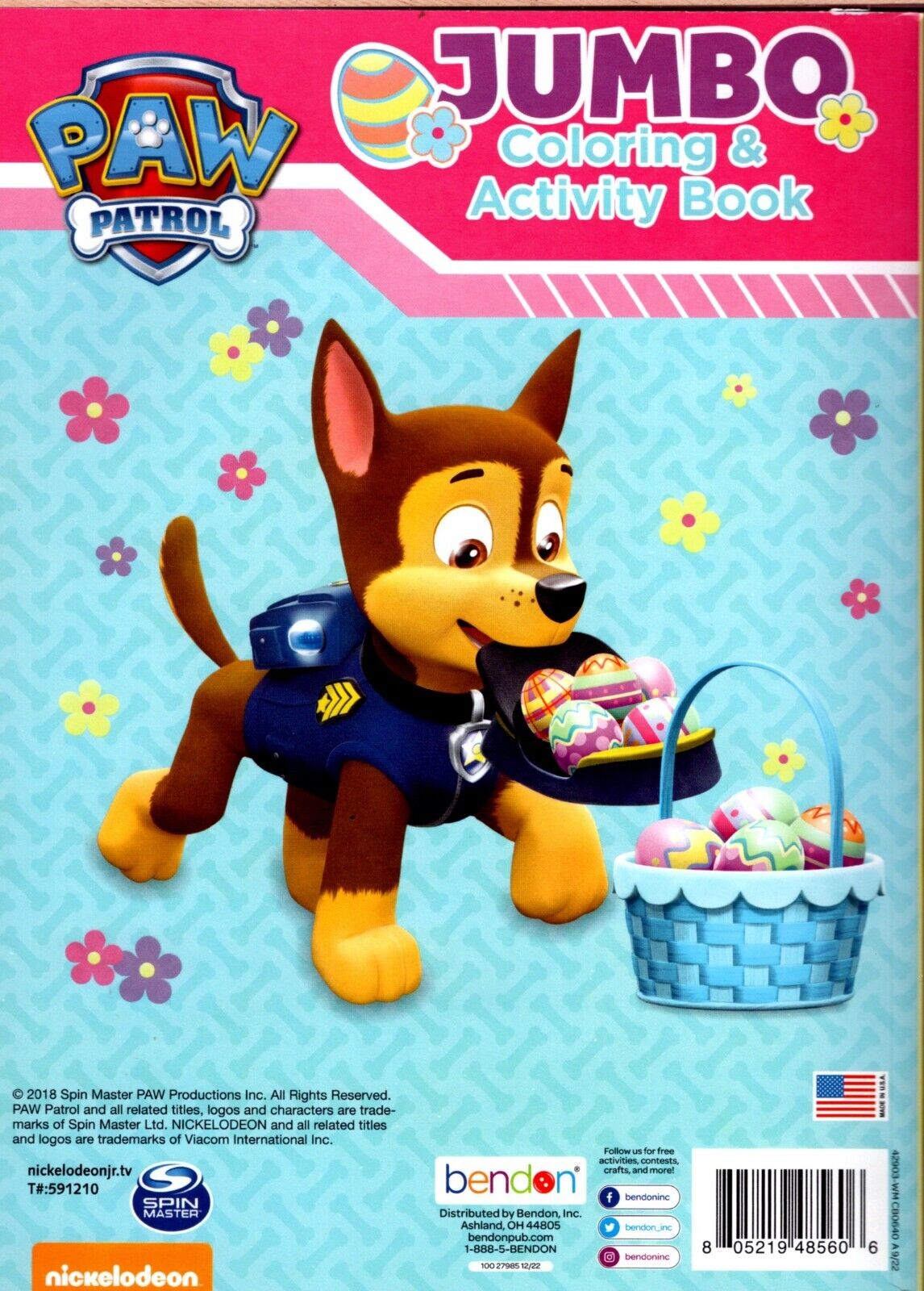 Nickelodeon Paw Patrol - Jumbo Coloring & Activity Book - Happy Easter Pups!
