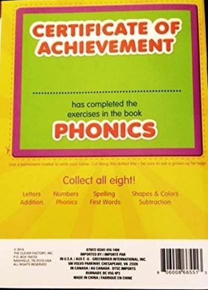 Phonics Educational Workbook Grade 1