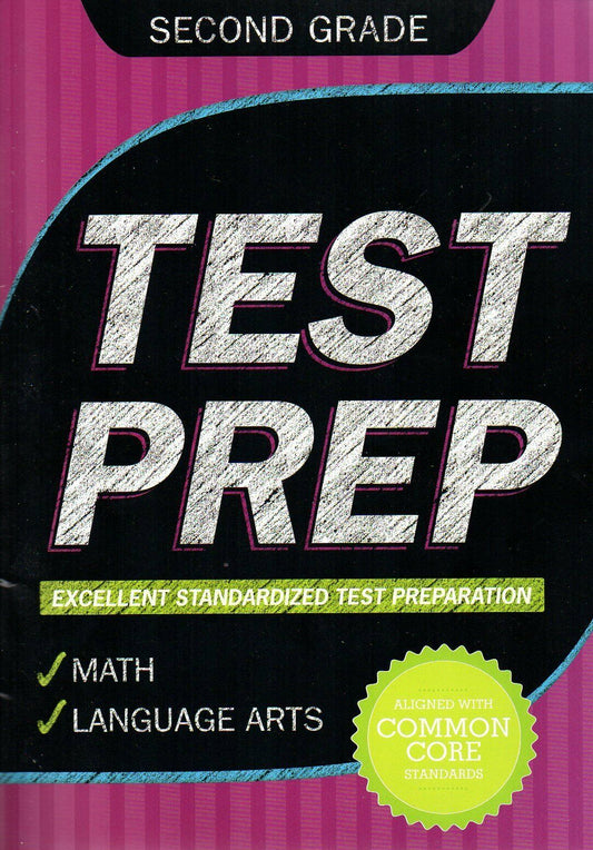 Second Grade Math & Language Arts Test Prep Workbook