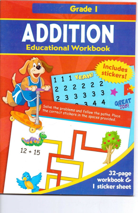 Addition, Educational Workbook (grade 1) Paperback Book