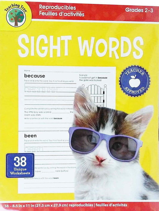 Reproducible Educational Sheets Workbook ~ Grades 2-3 - 38 Sheets (Sight Words)
