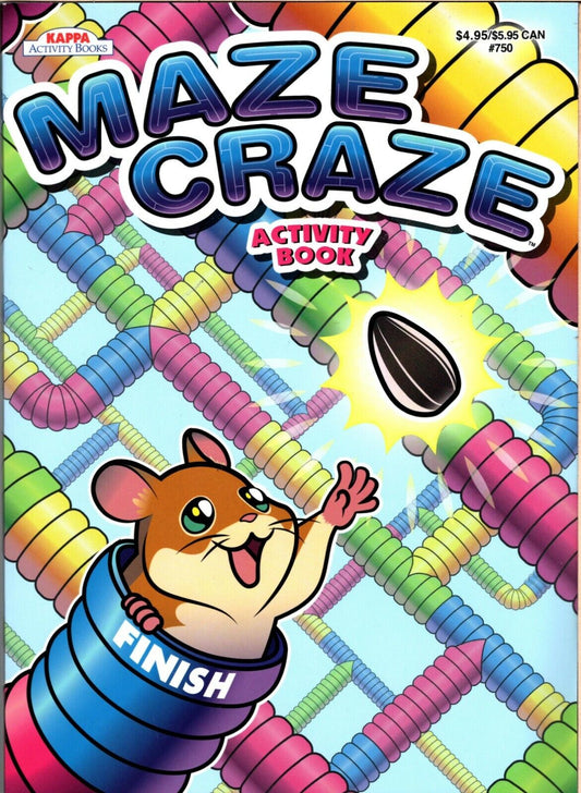 Maze Craze Activity Book for Kids Easy Medium Hard Levels - v4