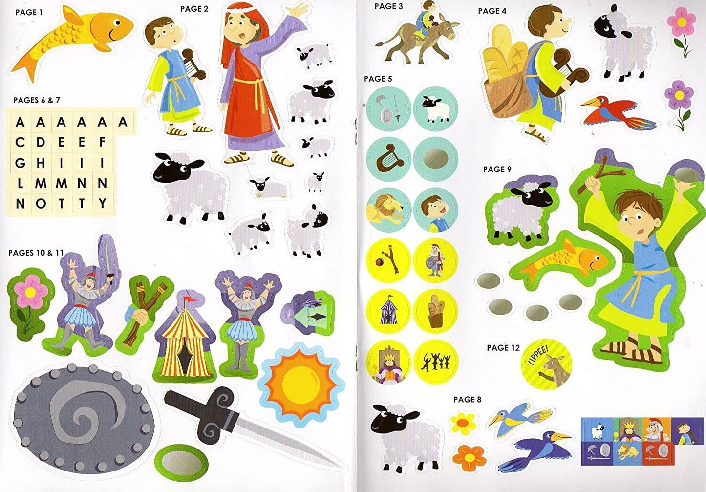 Big Book of Stickers - Story of David - Activity Book Includes Over 80 Stickers