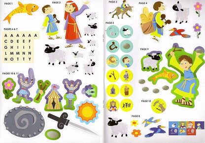 Big Book of Stickers - Story of David - Activity Book Includes Over 80 Stickers