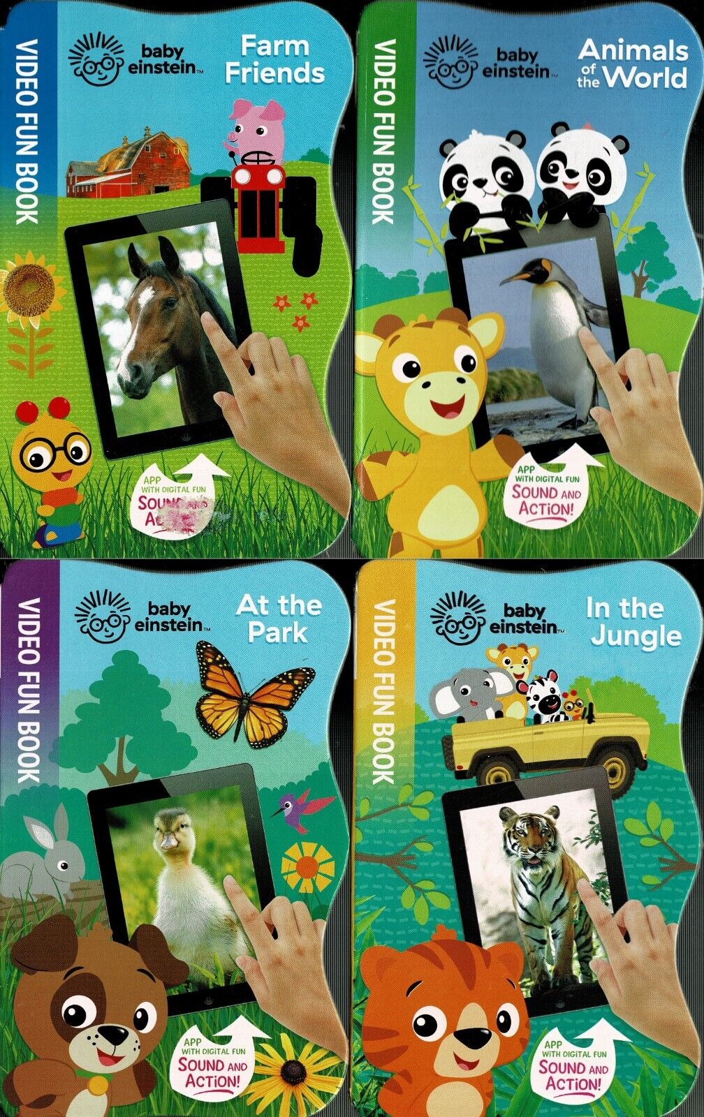Video Fun Book - Children's Board Book (Set of 4 Books)