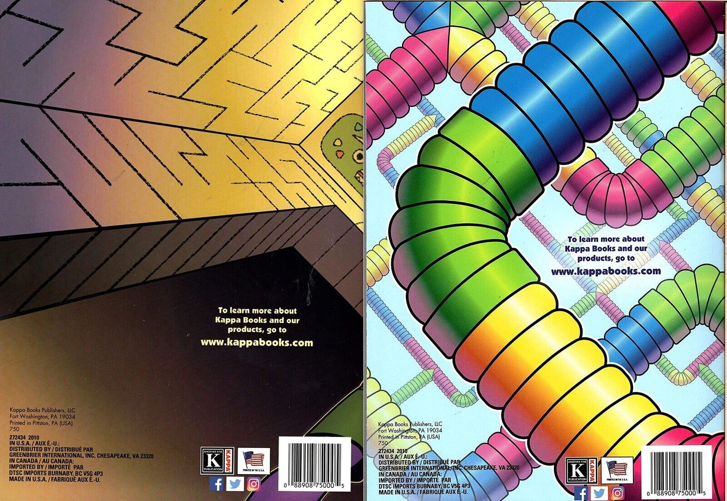 Maze Craze Activity Book for Kids Easy Medium Hard Levels - (Set of 2 Books) v3