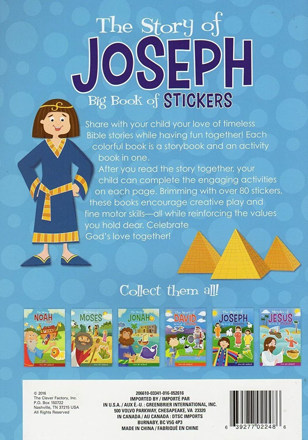 Big Book of Stickers - The Story of Joseph - Activity Book