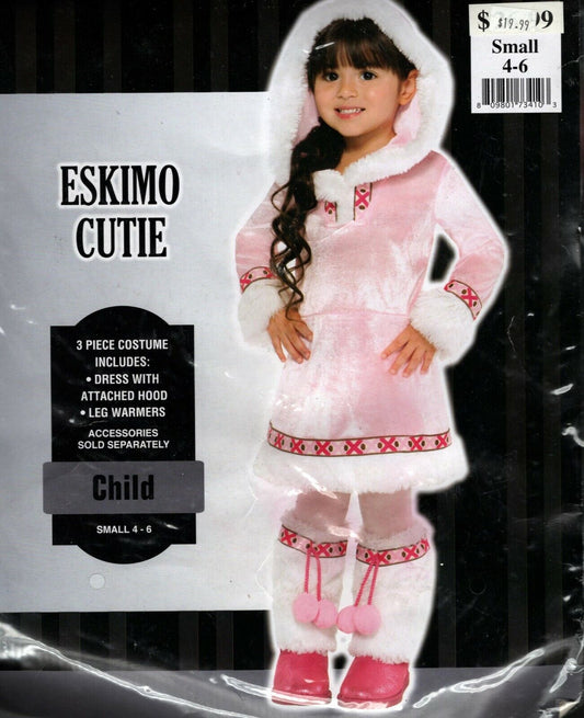 ESKIMO CUTIE LITTLE GIRLS COSTUME DRESS UP LEG WARMERS Child Small 4-6