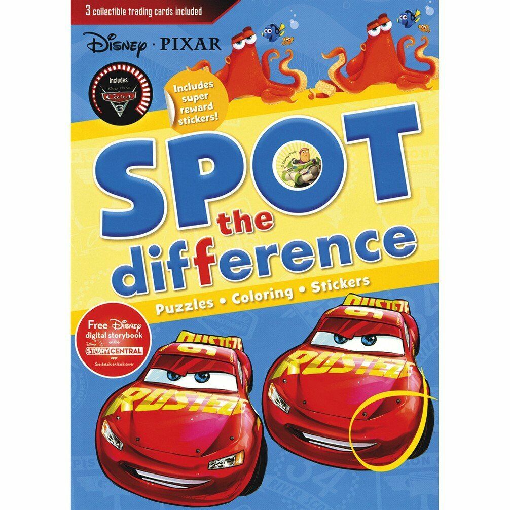 Disney Pixar Spot the Difference: Includes Super Reward Stickers! Book