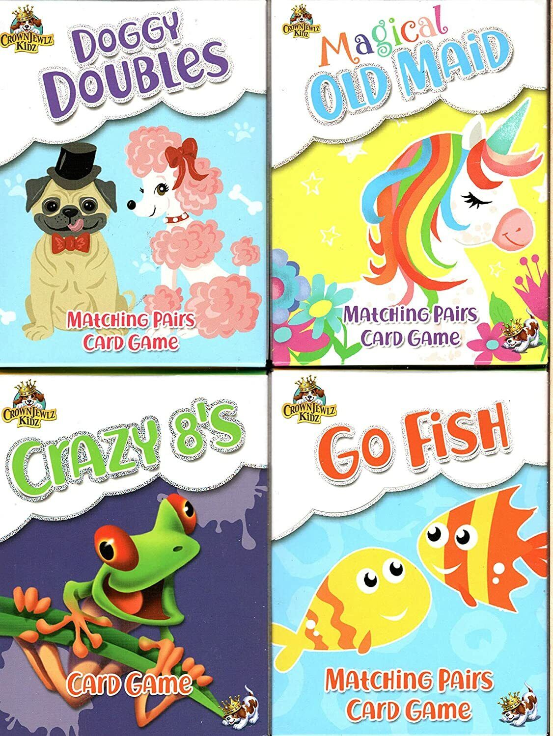 Educational Flash Cards Learning Game - (Set of 4 Pack)