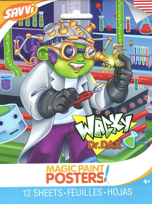 Savvi Magic Paint Posters ~ Wacky Dr. Dax (Inside the Lab of a Scientist