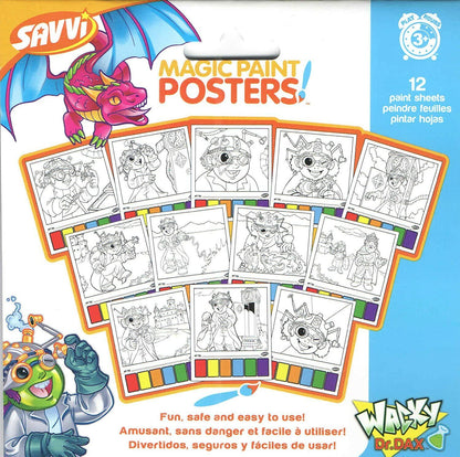 Savvi Magic Paint Posters ~ Wacky Dr. Dax (Inside the Lab of a Scientist