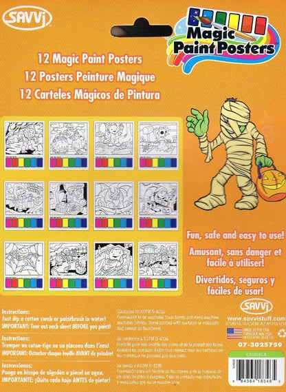 Savvi Magic Paint Posters - Halloween - v2