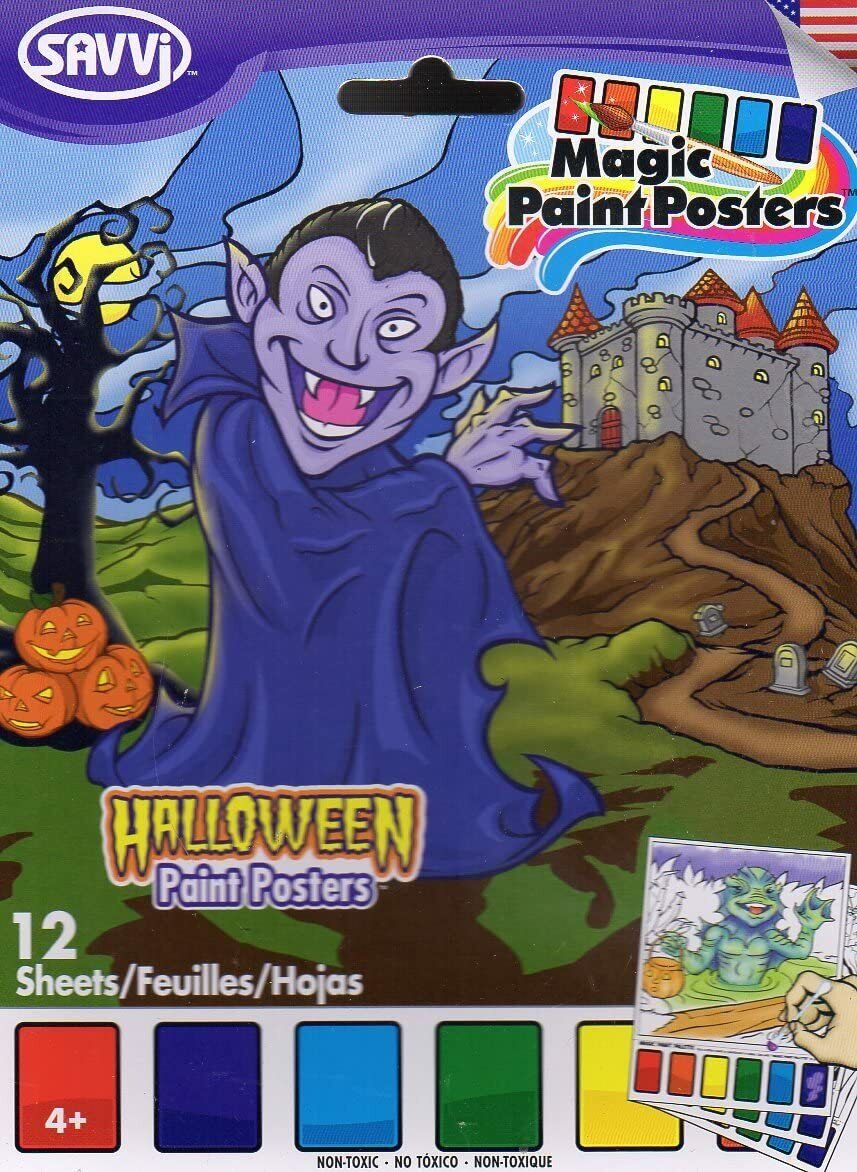 Savvi Magic Paint Posters - Halloween - v1