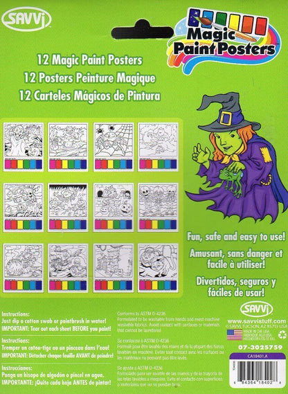 Savvi Magic Paint Posters - Halloween - v1