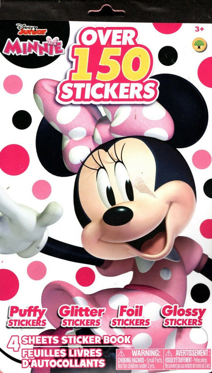 Disney Junior Minnie - Over 150 Includes Puffy, Glitter, Foil, Gloss Stickers